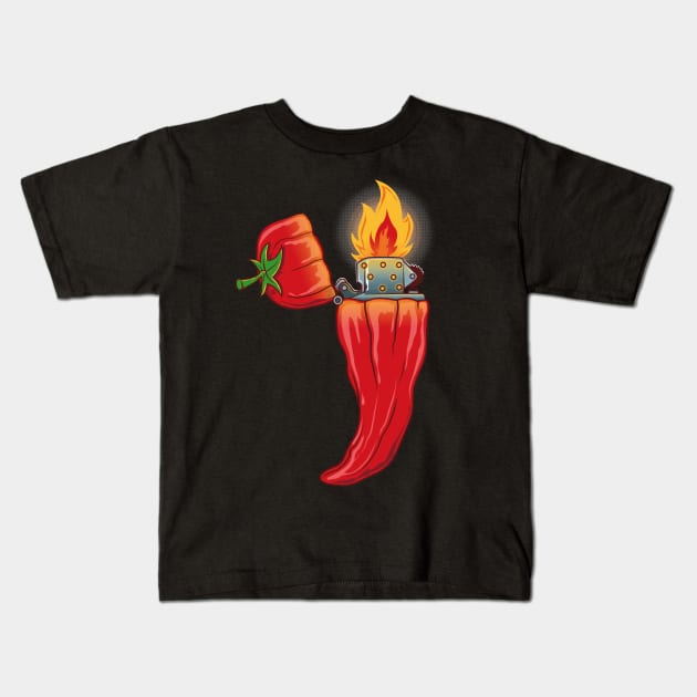 HOT CHILI Kids T-Shirt by FernandoSala